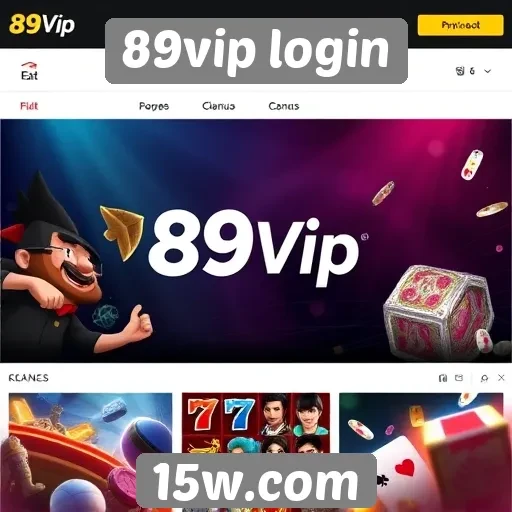 Recursos disponíveis no site 89vip login